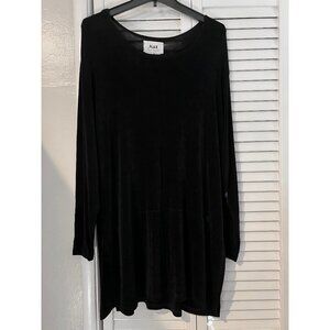 Flax Black Long Sleeve Tunic XL